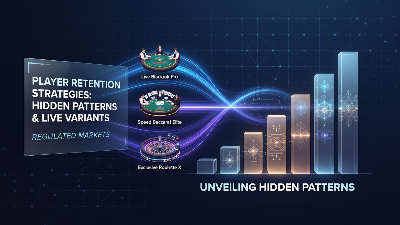 Visual representation of player retention patterns in exclusive live game variants across regulated casino markets