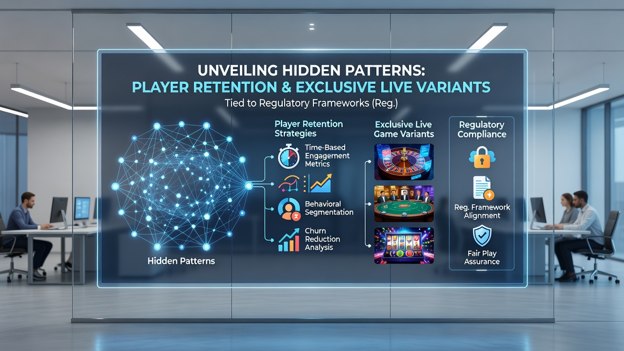 Data visualization showing retention metrics and exclusive live game engagement trends in regulated gambling markets